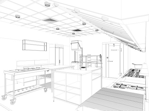 Commercial Kitchen 7 3Dモデル