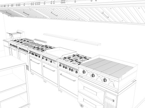 Commercial Kitchen 7 3Dモデル