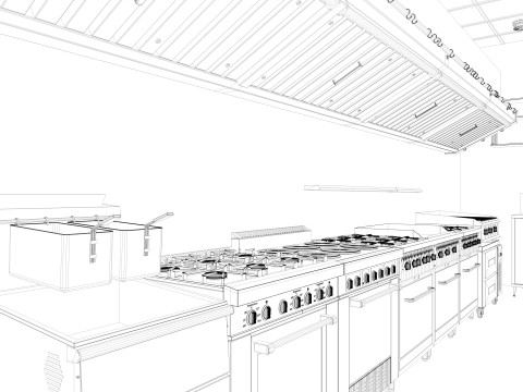 Commercial Kitchen 7 3Dモデル