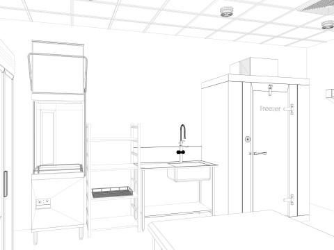 Commercial Kitchen 7 3Dモデル