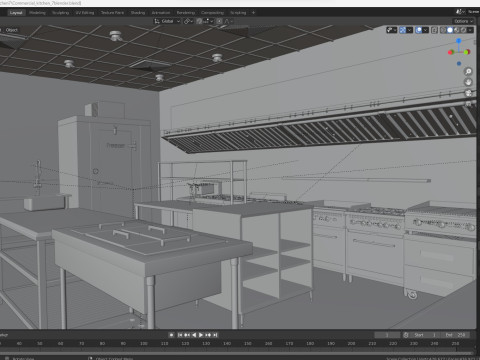 Commercial Kitchen 7 3Dモデル