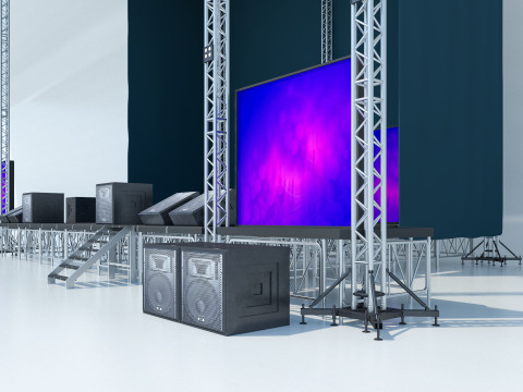 Concert Stage 2 3D Модель