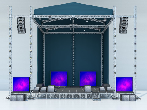 Concert Stage 2 3D Модель