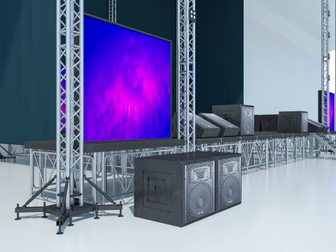 Concert Stage 2 3D Model