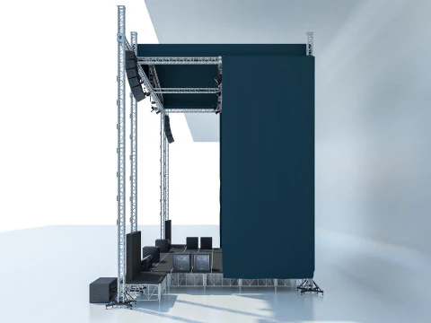 Concert Stage 2 3D Model