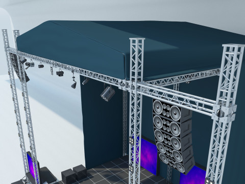 Concert Stage 2 3D Модель