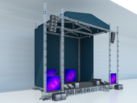 Concert Stage 2 3D Модель