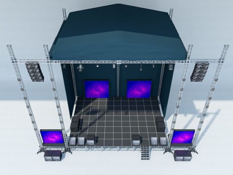 Concert Stage 2 3D Модель