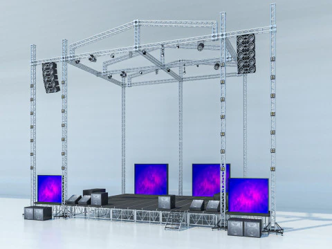 Concert Stage 2 3D Model