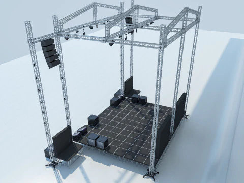Concert Stage 2 3D Model