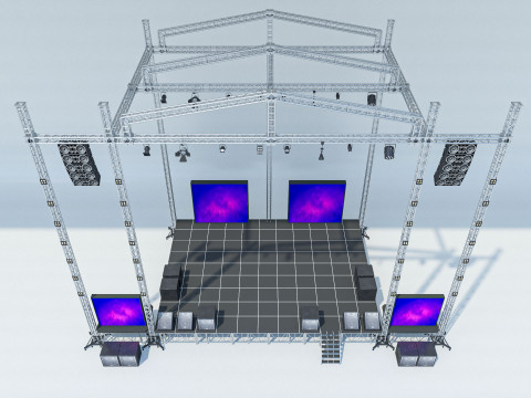 Concert Stage 2 3D Модель