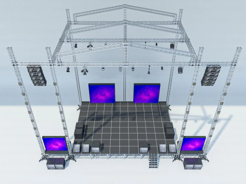 Concert Stage 2 3D Model