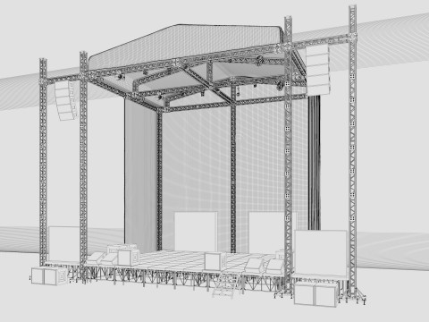 Concert Stage 2 3D Модель