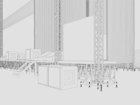 Concert Stage 2 3D Модель