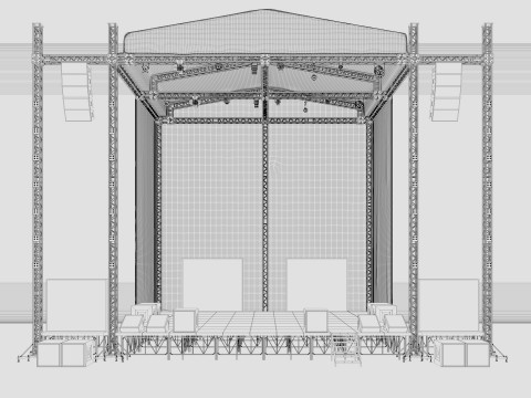 Concert Stage 2 3D Модель