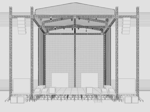 Concert Stage 2 3D Model