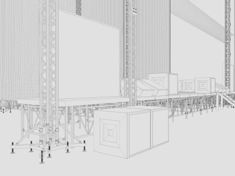 Concert Stage 2 3D Model
