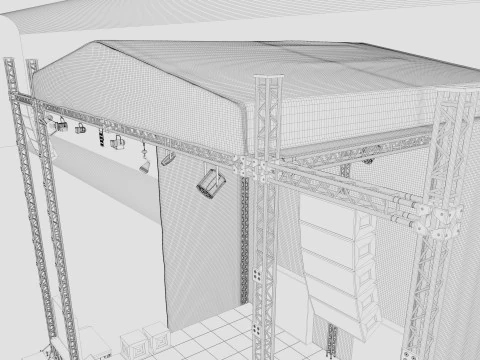 Concert Stage 2 3D Model