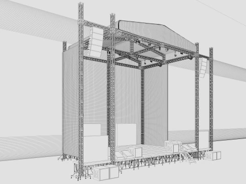 Concert Stage 2 3D Model