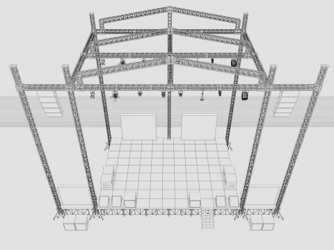 Concert Stage 2 3D Model