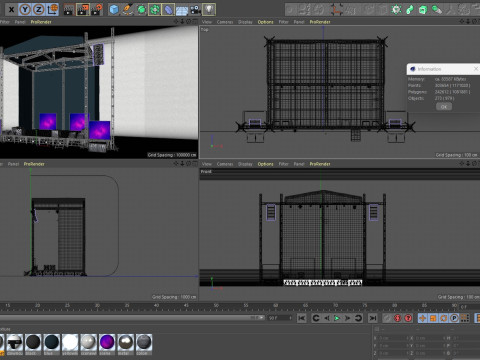 Concert Stage 2 3D Модель