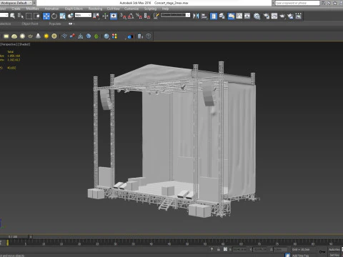 Concert Stage 2 3D Model