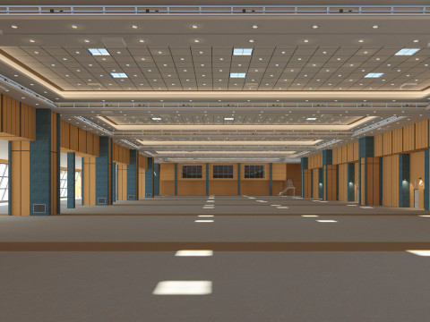 Congress Center Hall 3Dモデル