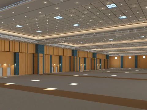 Congress Center Hall 3D Model