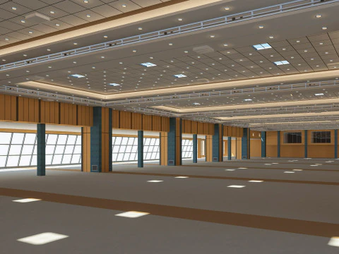 Congress Center Hall 3D Model