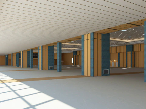 Congress Center Hall 3D Model