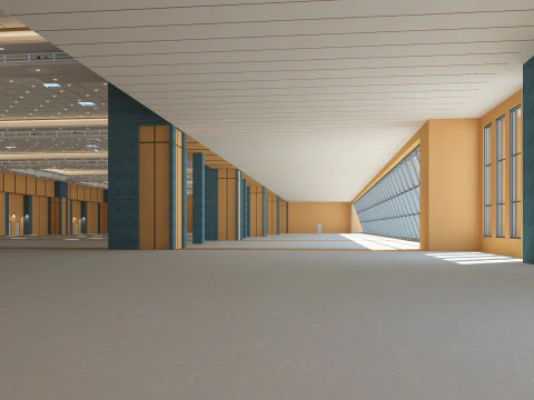 Congress Center Hall 3D Model