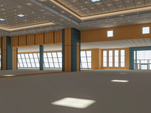 Congress Center Hall 3D Model