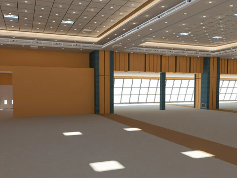 Congress Center Hall 3D Model