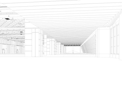Congress Center Hall 3D Model