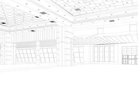 Congress Center Hall 3Dモデル