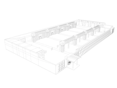 Congress Center Hall 3D Model