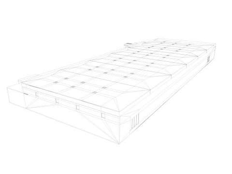 Congress Center Hall 3D Model