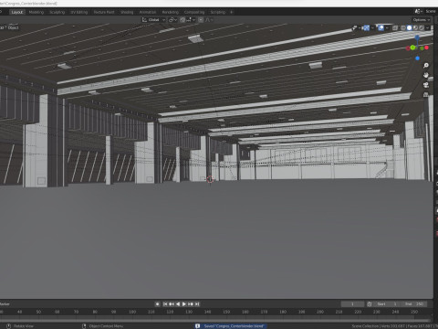 Congress Center Hall 3Dモデル