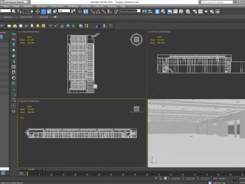Congress Center Hall 3D Model