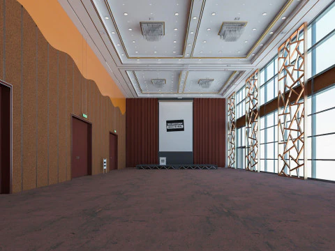 Congress Hall Meeting Room 3D Model