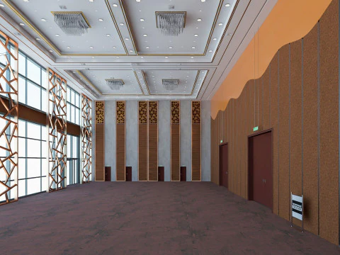 Congress Hall Meeting Room 3D Model