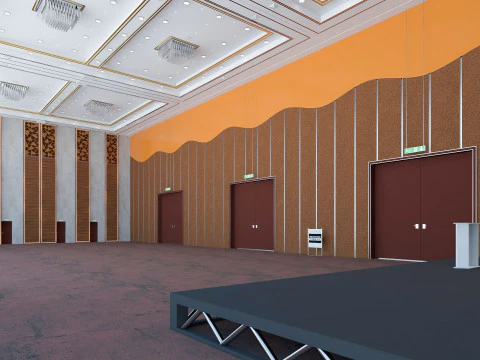 Congress Hall Meeting Room 3D Model