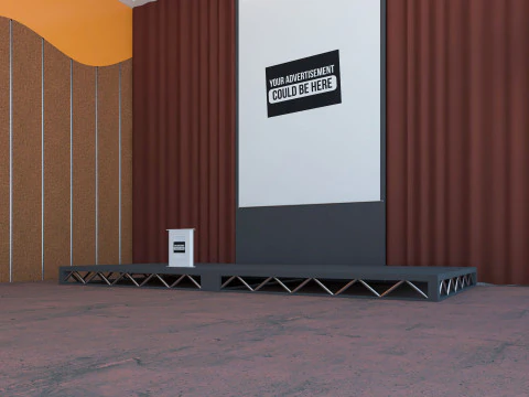 Congress Hall Meeting Room 3D Model