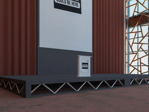 Congress Hall Meeting Room 3D Model