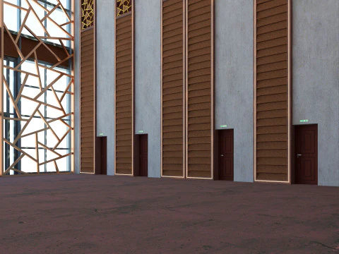 Congress Hall Meeting Room 3D Model