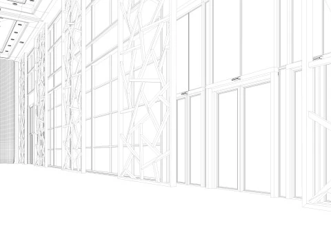 Congress Hall Meeting Room 3D Model