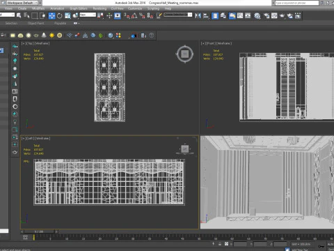 Congress Hall Meeting Room 3D Model