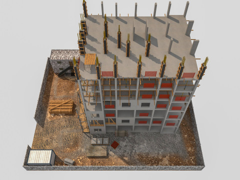 Construction Scene 3D Модель