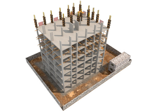Construction Scene 3D Модель