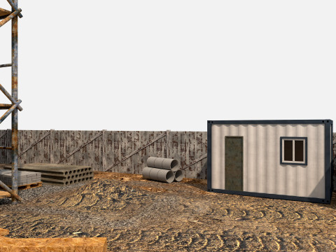 Construction Scene 3D Модель